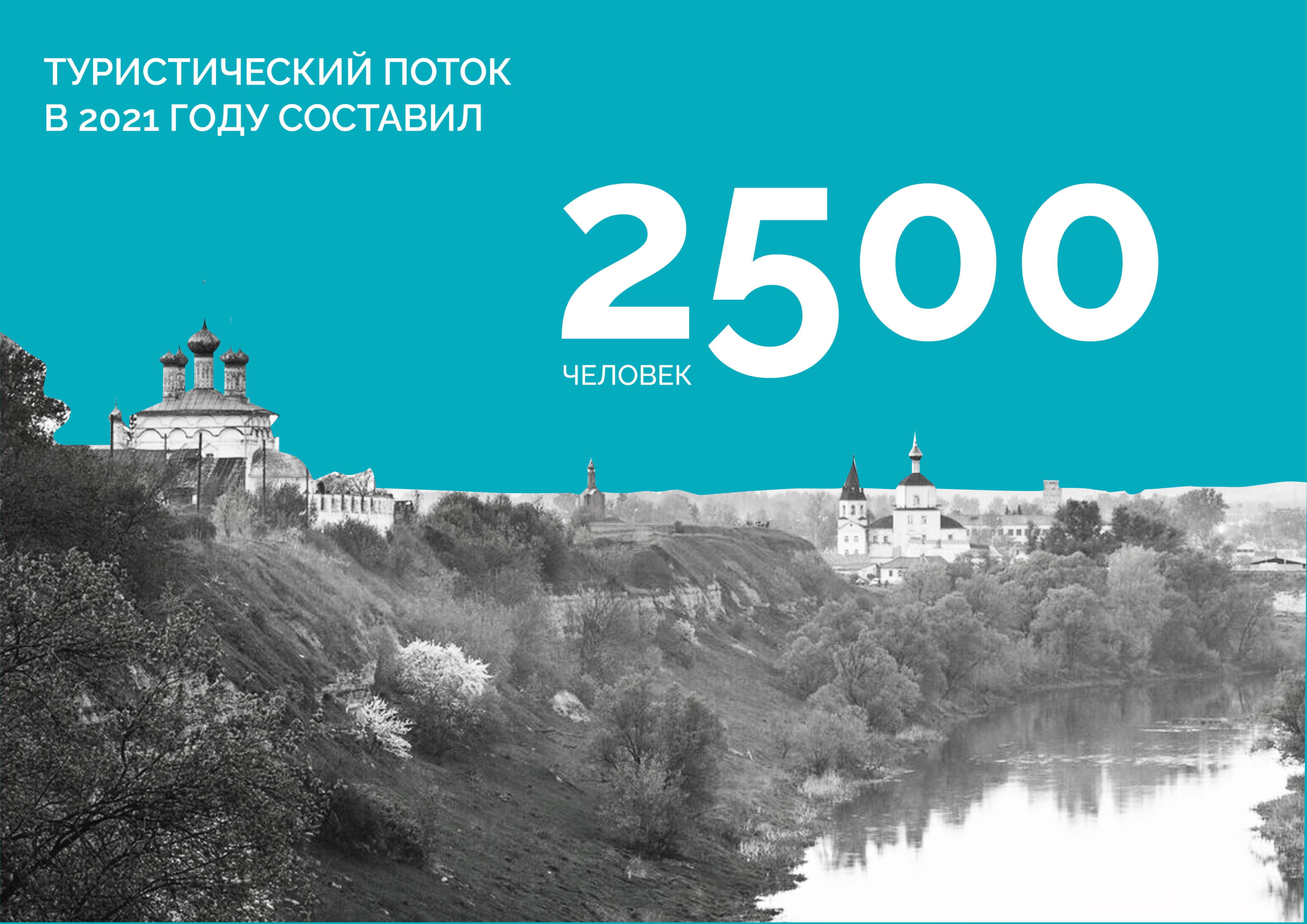 Поток туристов во Мценске Поток туристов во Мценске