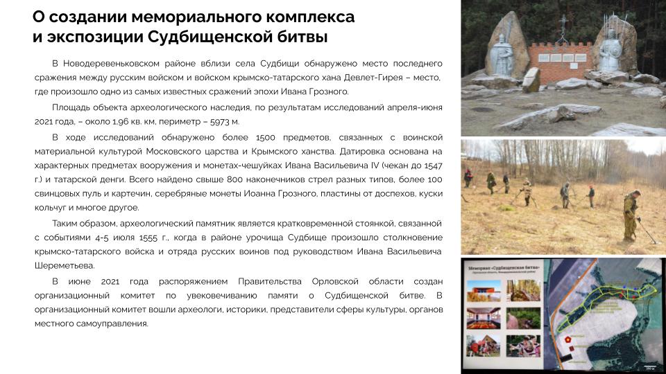 Туристский код центра города Орёл